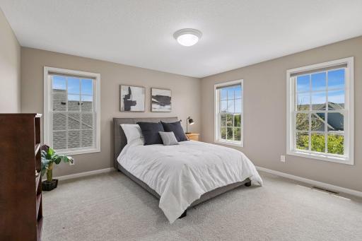 Large front bedroom with Jack & Jill bathroom