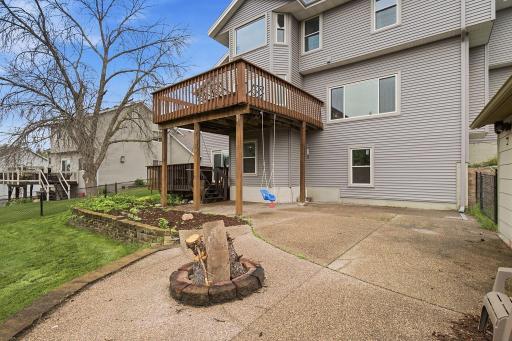 Rear patio and deck area designed for outdoor entertaining