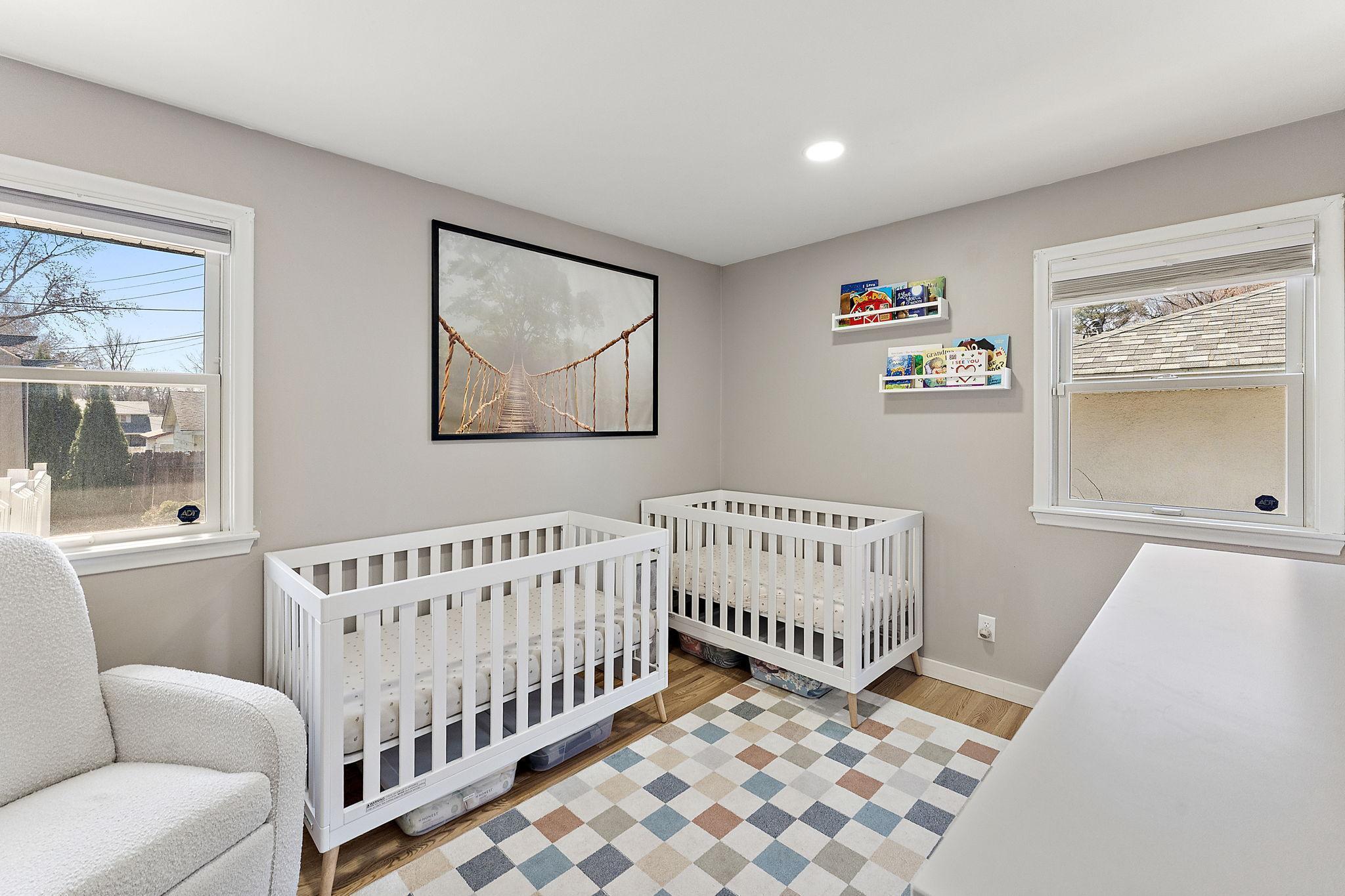 The main floor second bedroom.
