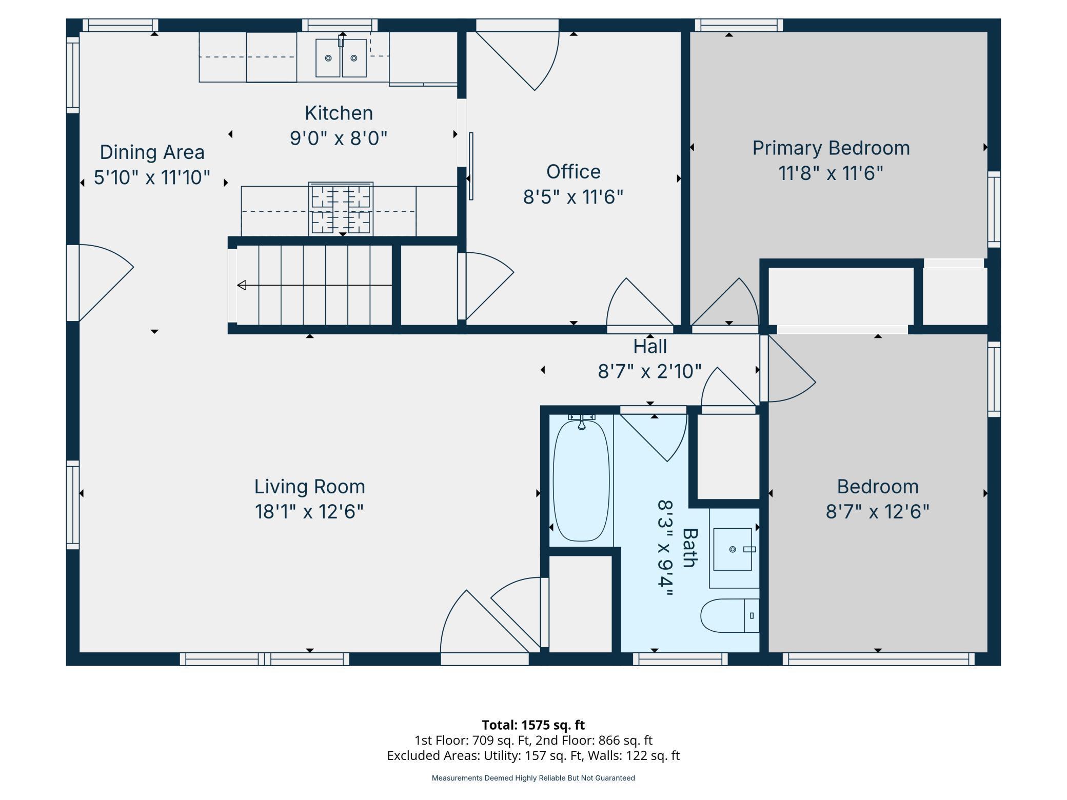 The main floor floor plan.