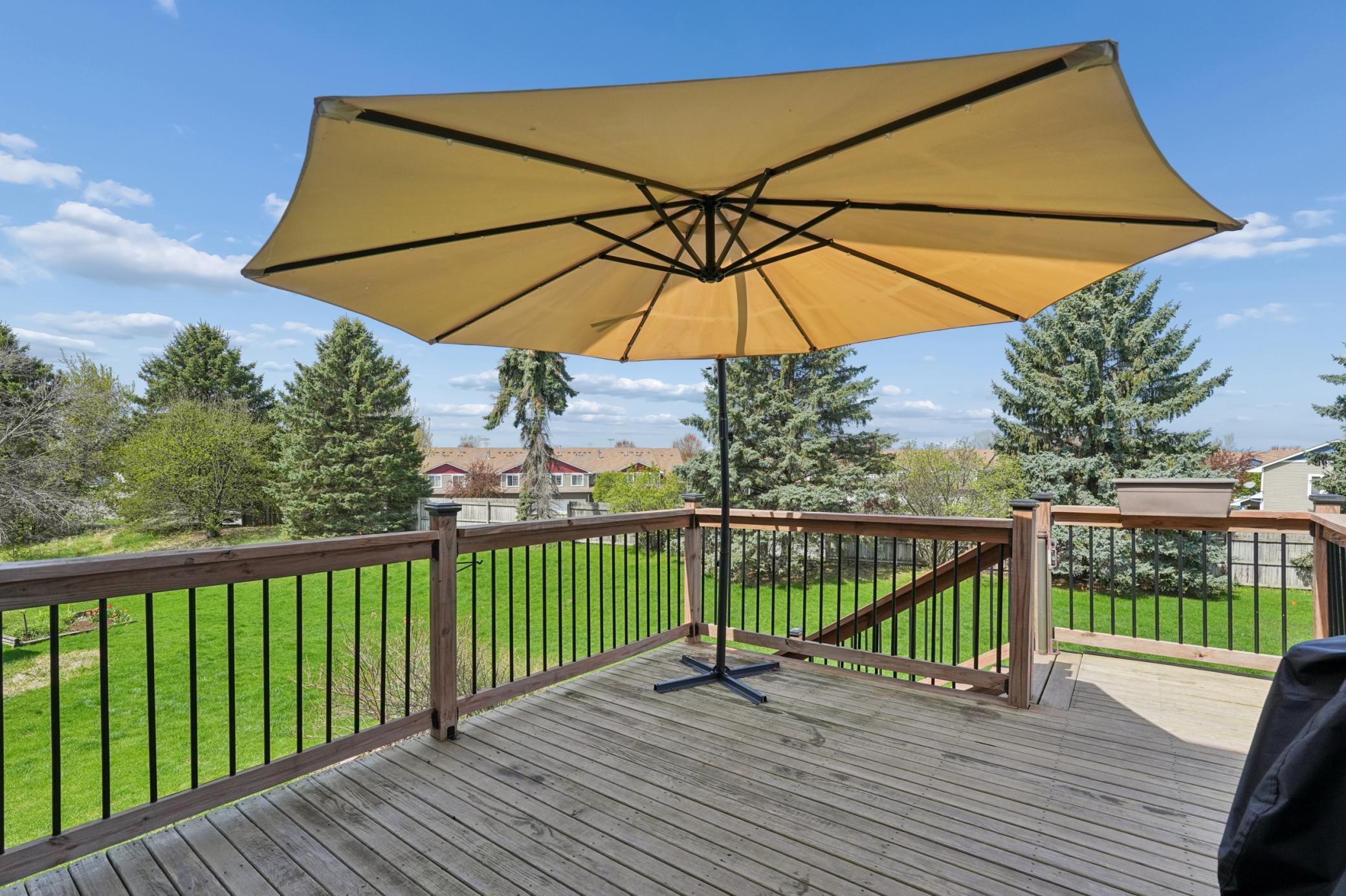 Deck off the kitchen