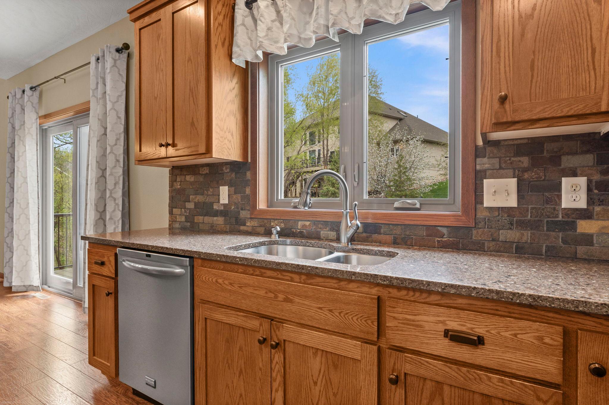 Enjoy the view above the kitchen sink while you do the dishes