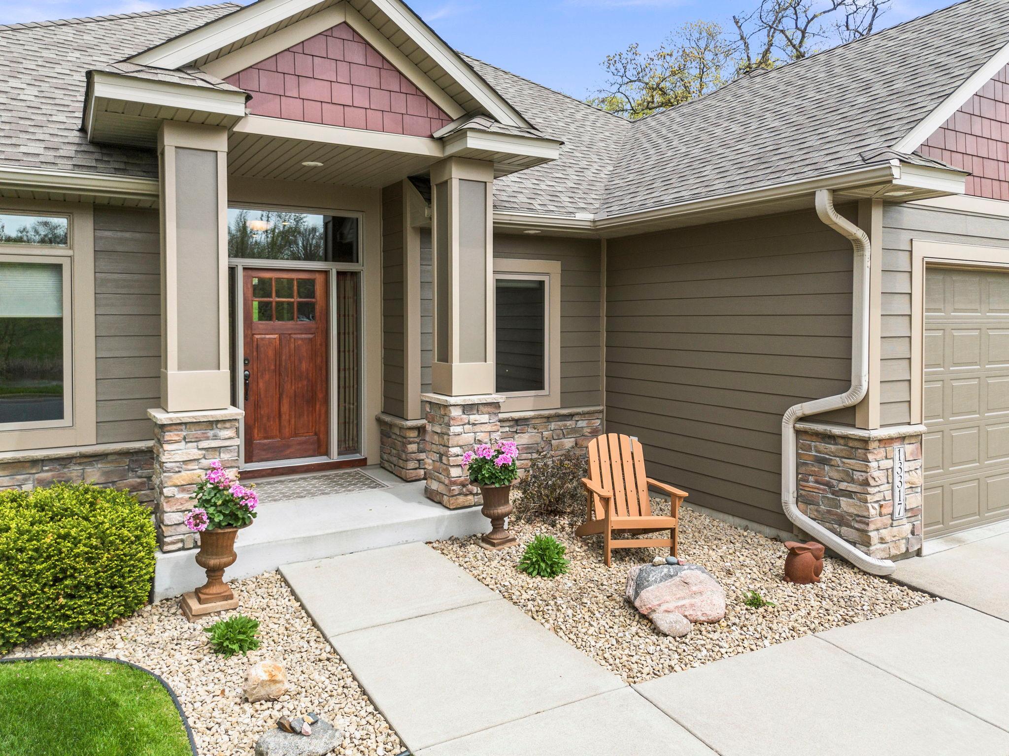 Welcoming front entry