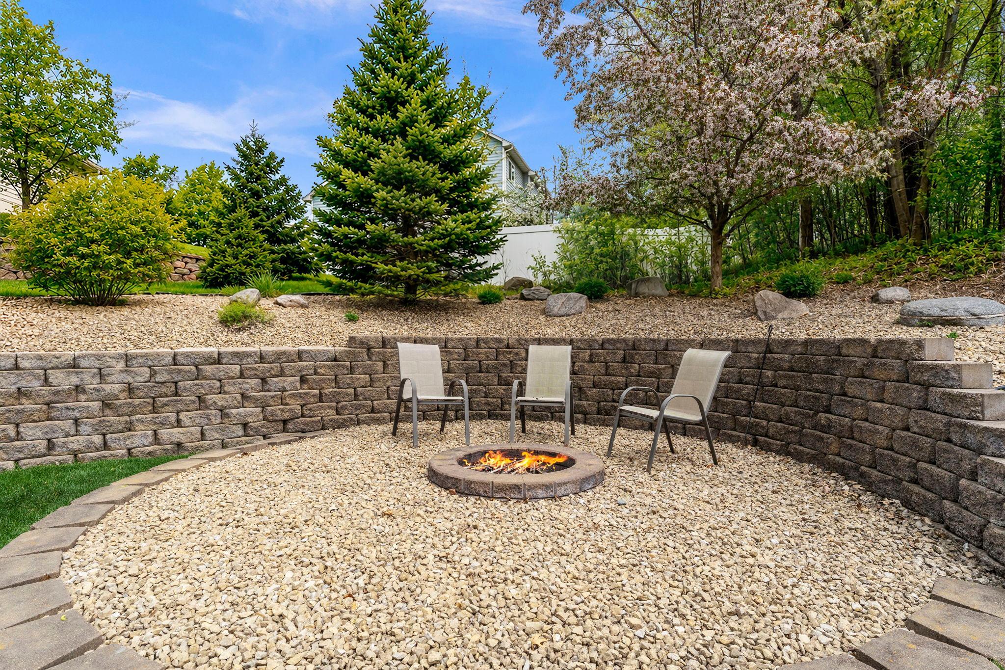 Enjoy summer evenings around the fire pit