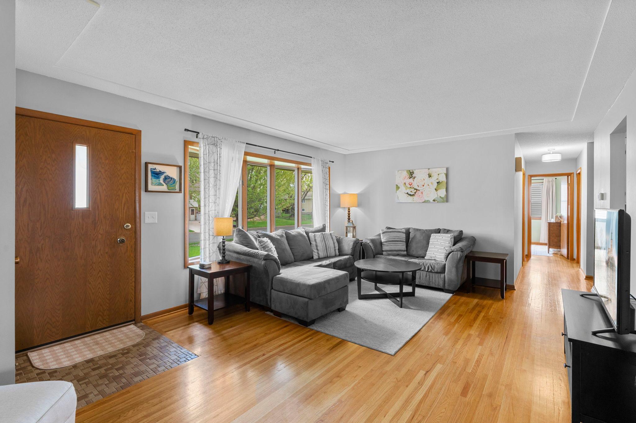 Beautiful hardwood flooring throughout the main level
