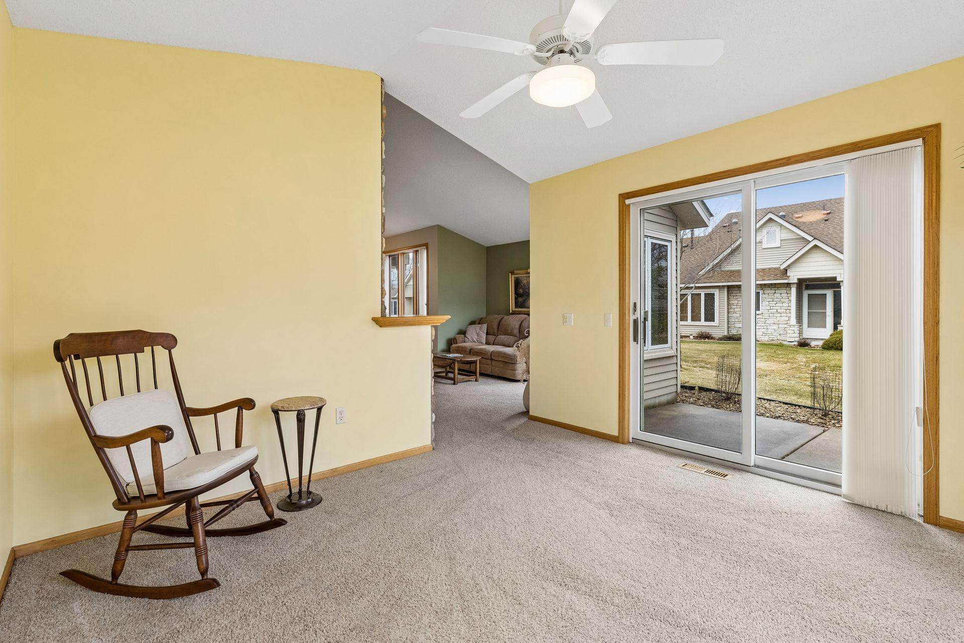 Patio outside sunroom