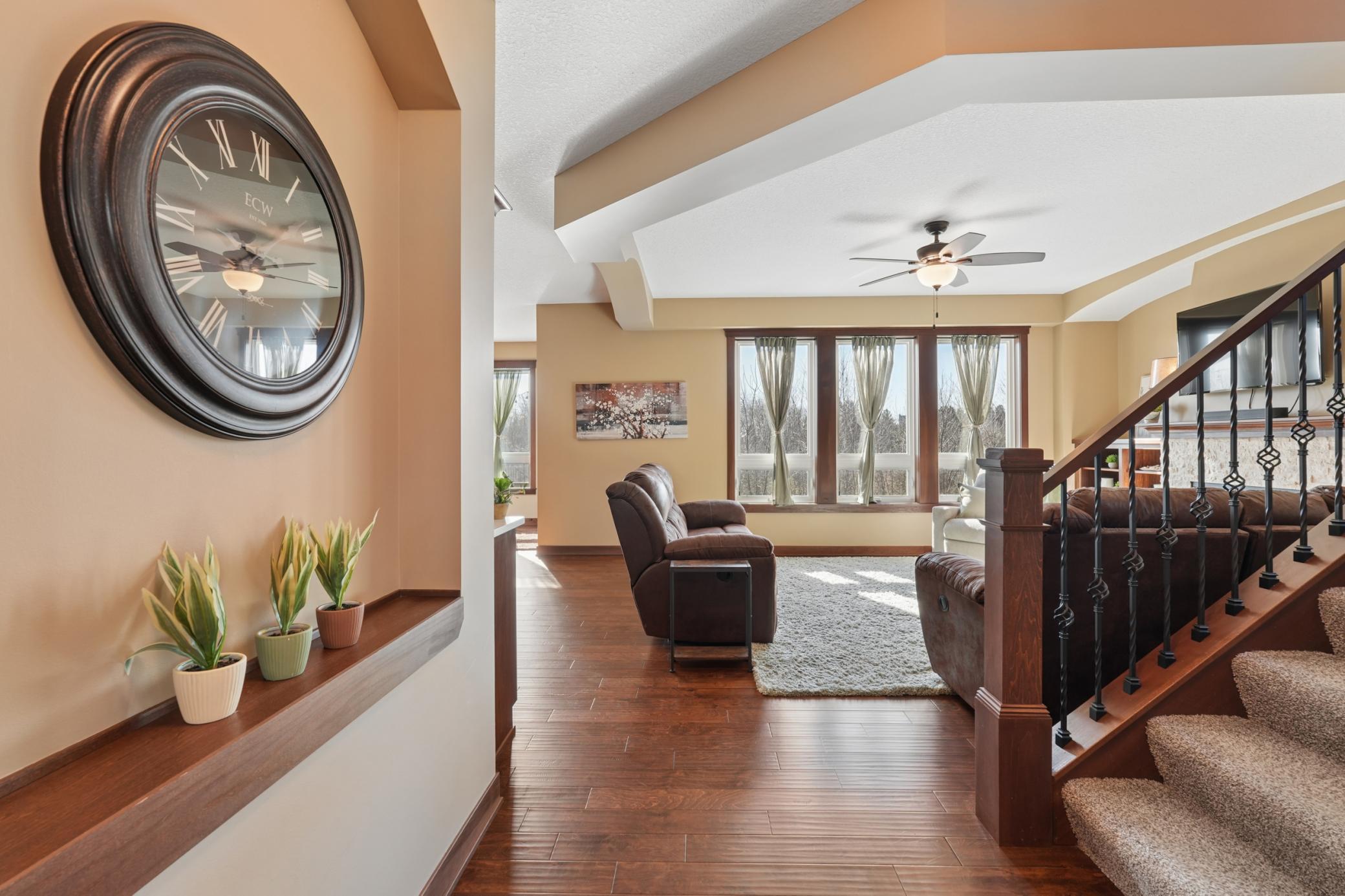 The foyer greets you with gleaming wood floors, natural light, and quality craftsmanship. An inviting first impression that continues throughout.