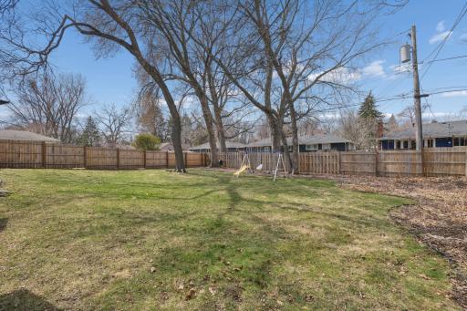 Fully fenced in for kids,pets, or privacy.