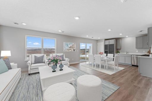 Welcome home to the Duet by D.R. Horton! Complete open concept main floor for all your entertaining needs! (Model photo, colors may vary)