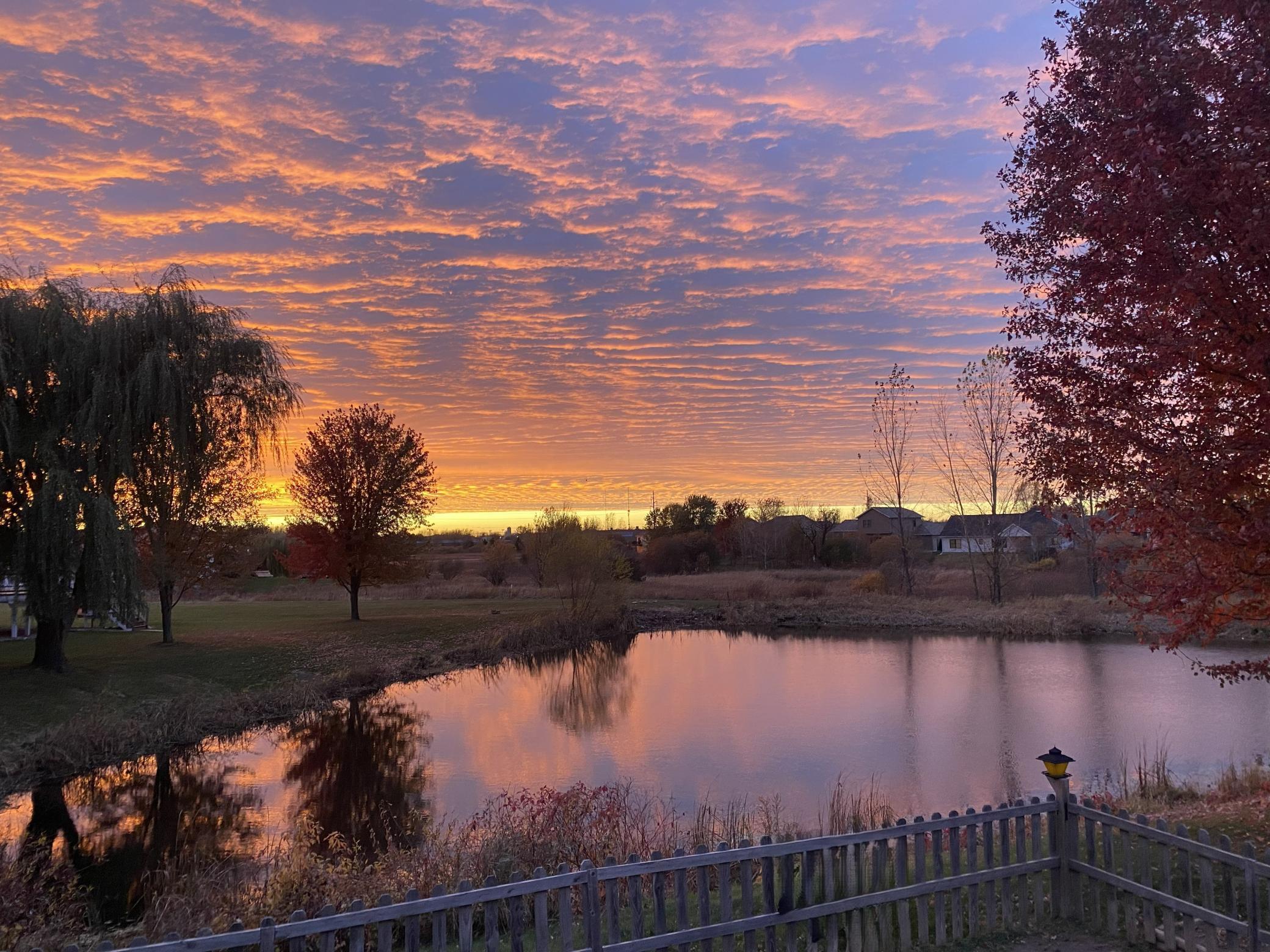 Deck View at Sunset