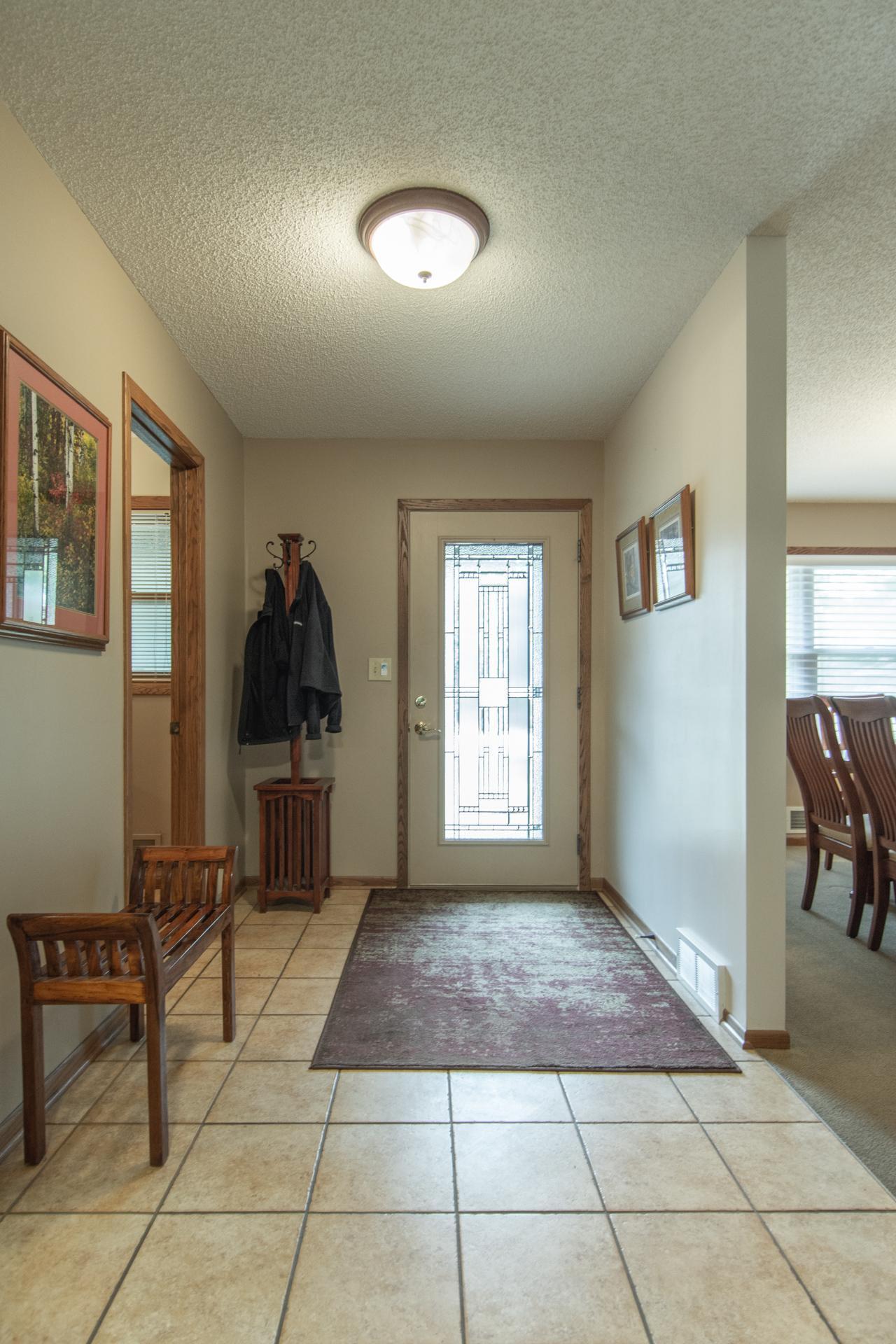 Welcoming entry with easy access to main living areas.