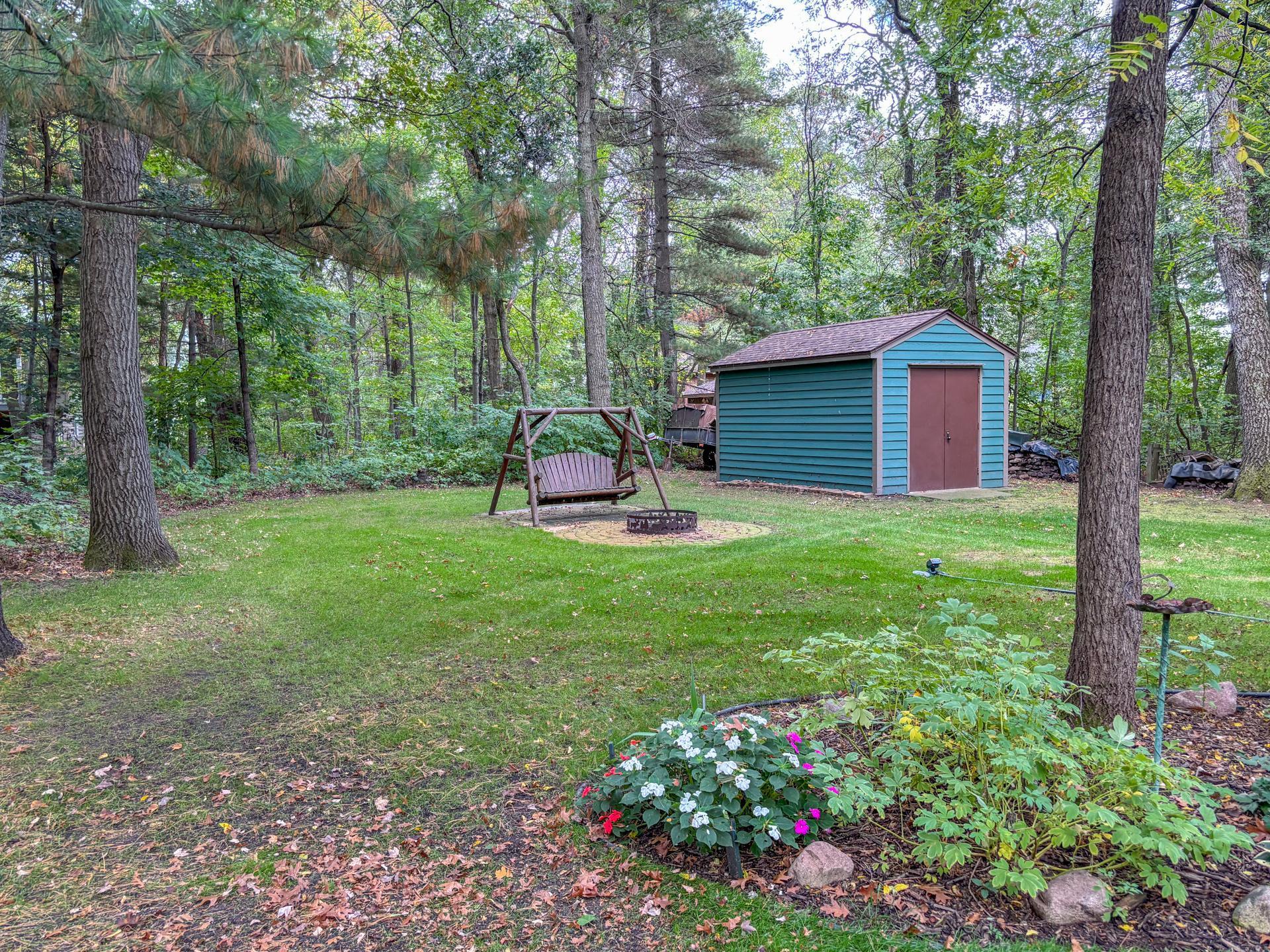 Peaceful backyard setting with room to relax.