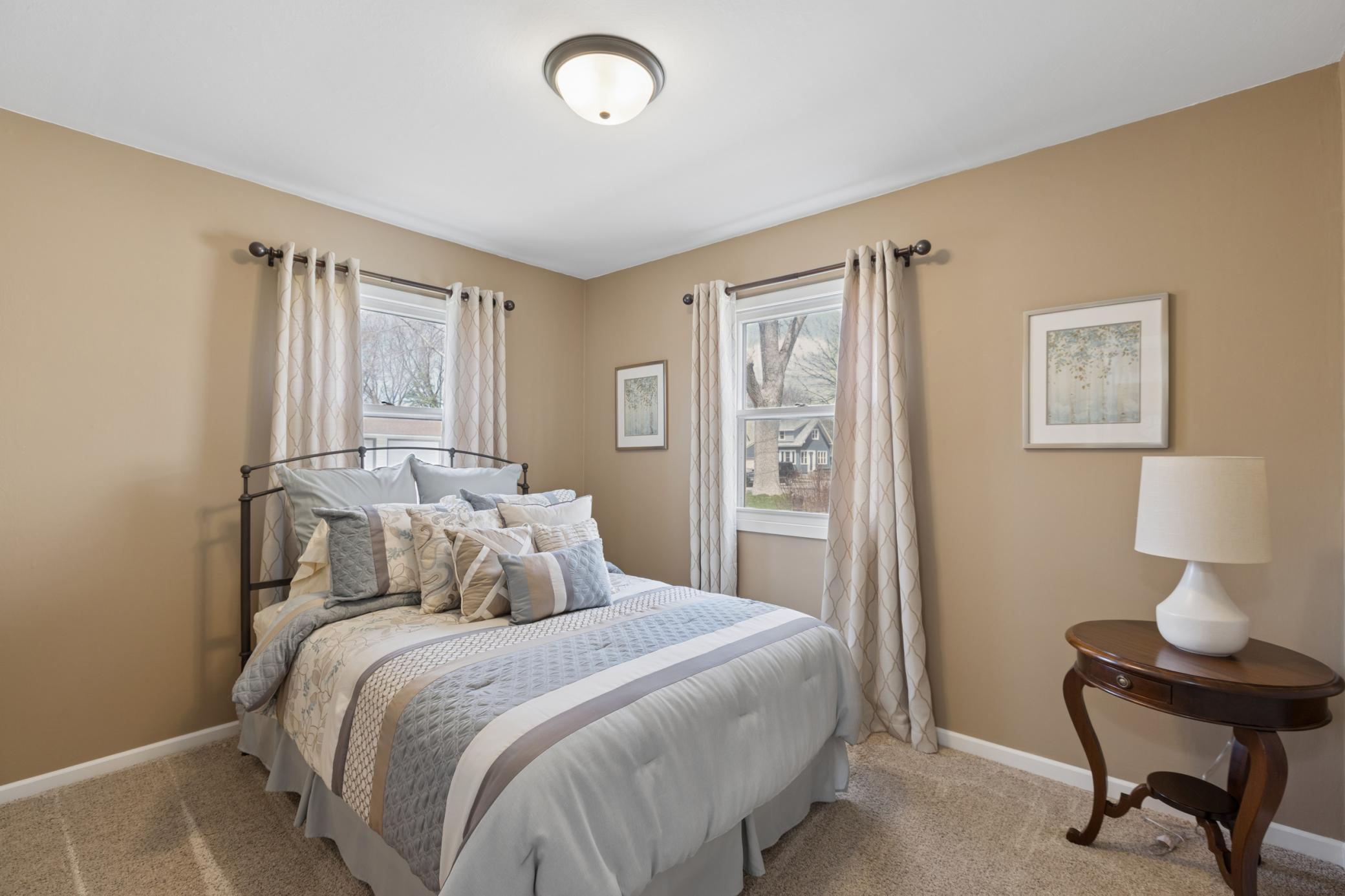 The second bedroom on the main floor.