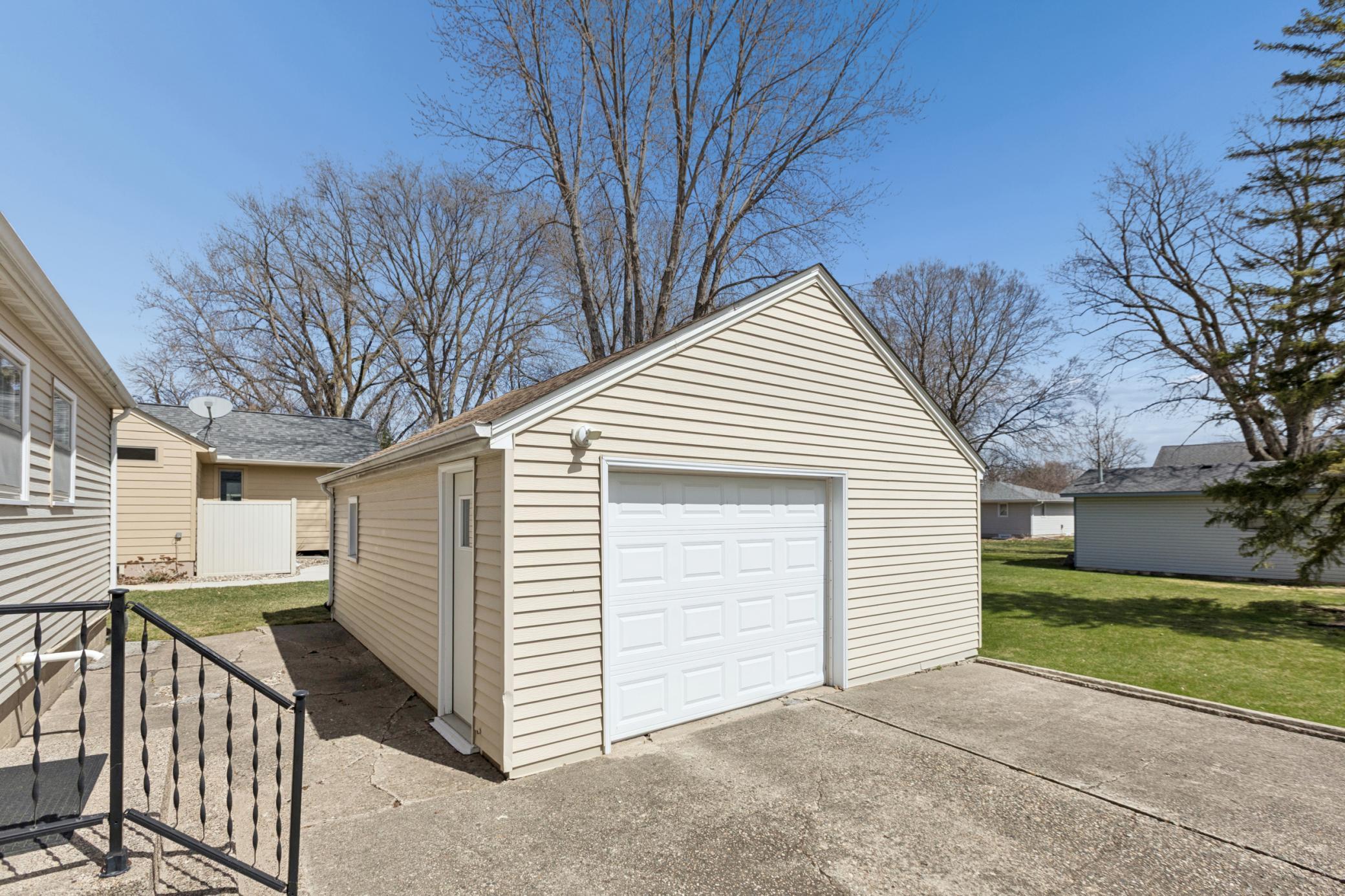Outside, find the 20'x24' detached garage.