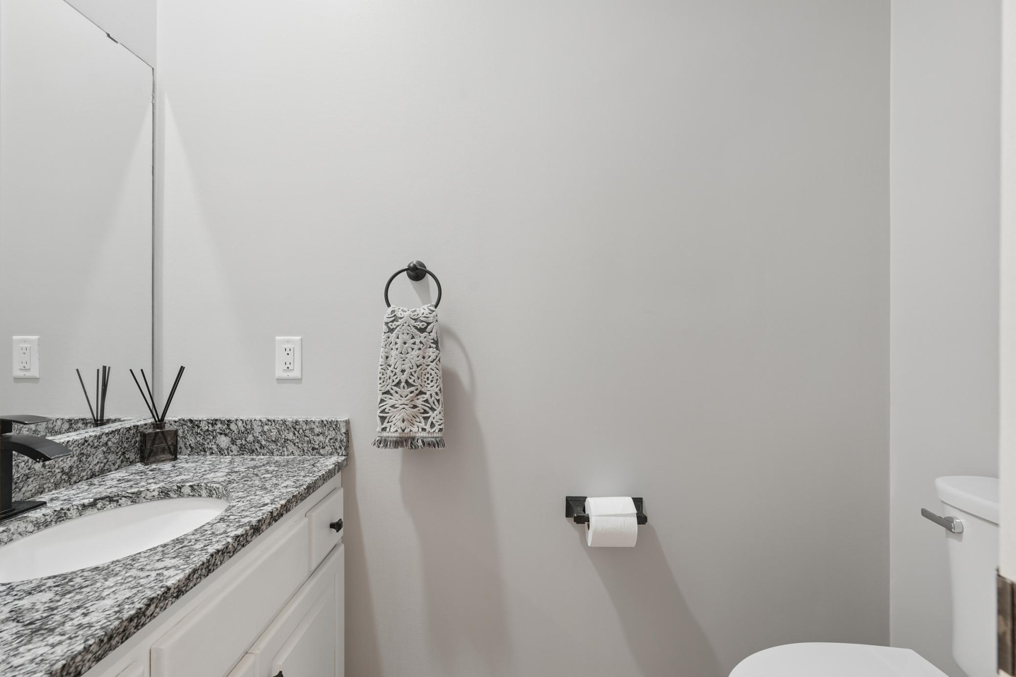Main floor half bath.