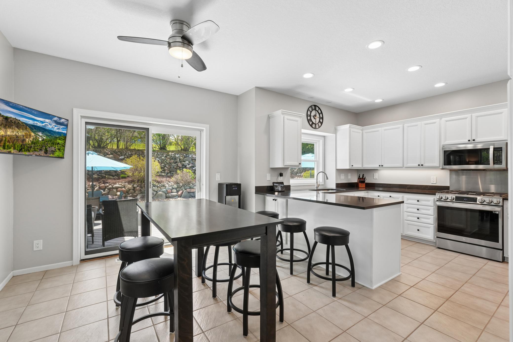 Excellent kitchen that walks out to the pool deck!