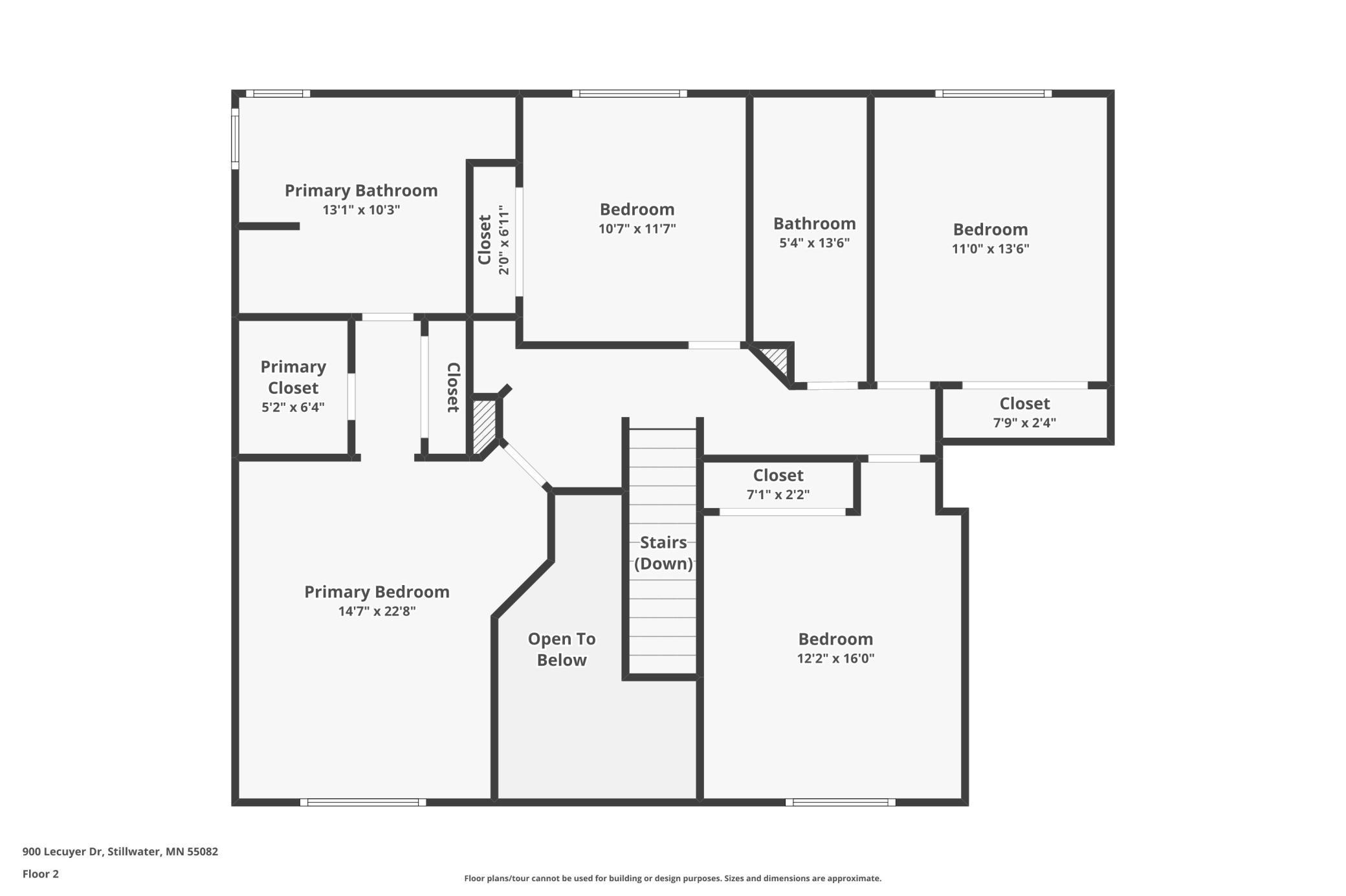 Upper Level Floor Plan
