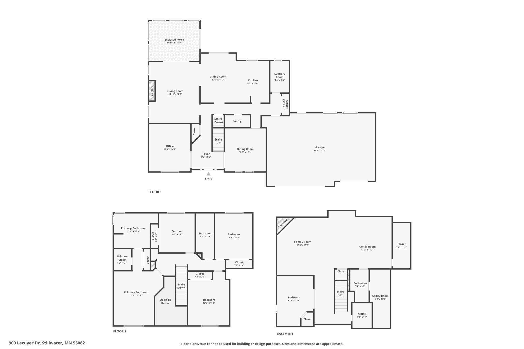 All Levels Floor Plan
