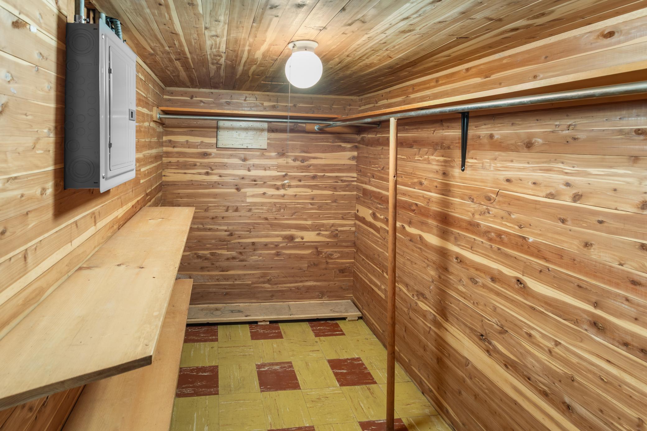 Cedar Closet - Lower Level