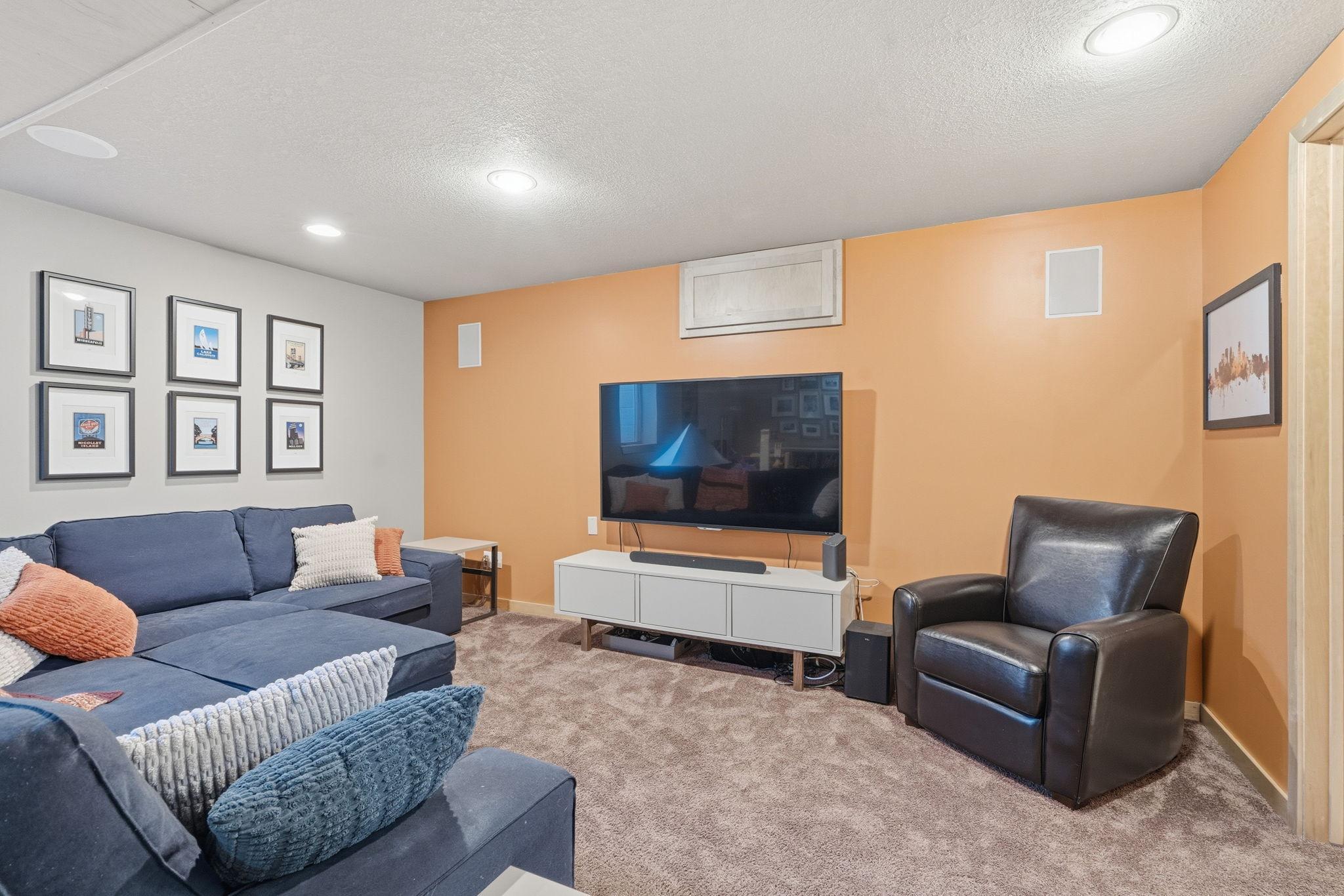 Basement Living Room - Great Ceiling Height!