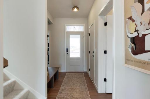The warmth of this home starts at the front door.