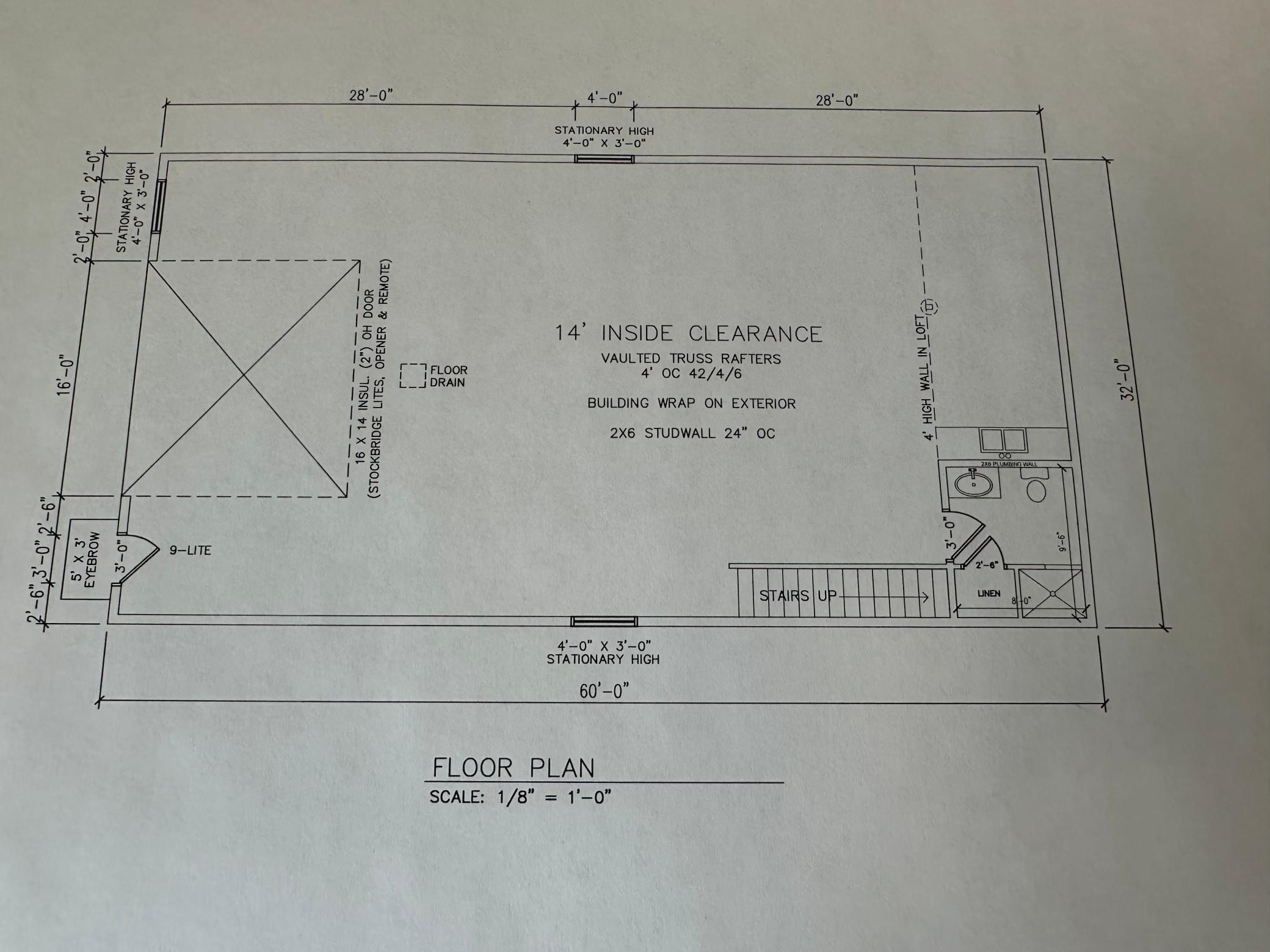 Blue print interior plan