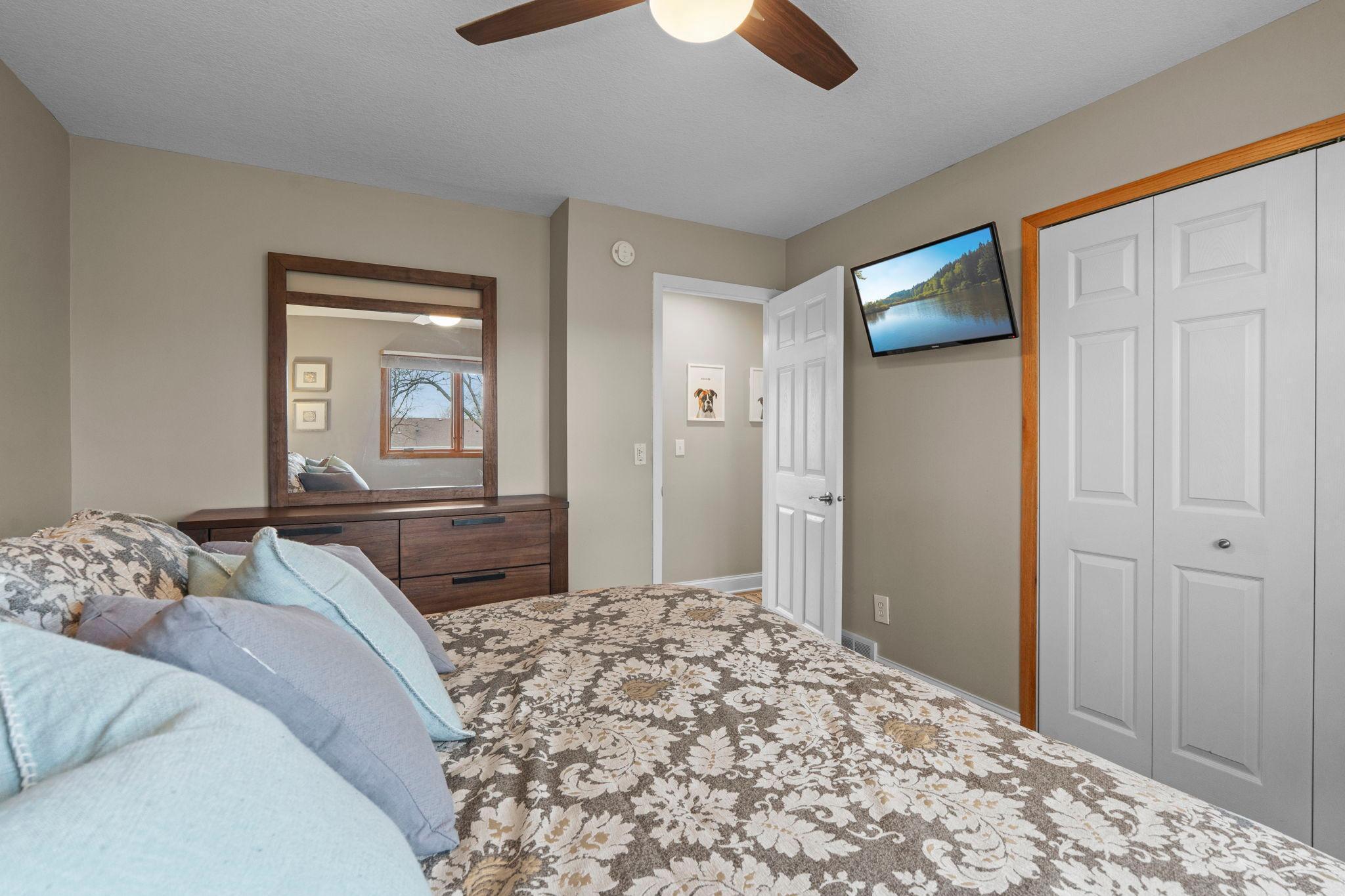 Move in ready with neutral paint throughout, stylish white woodwork and 6 panel doors.