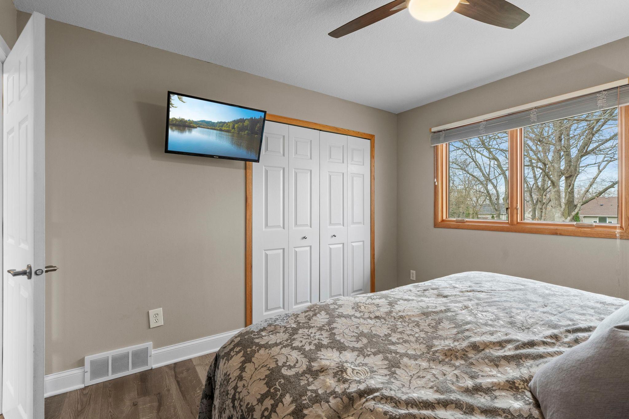 Move in ready with neutral paint throughout, stylish white woodwork and 6 panel doors.