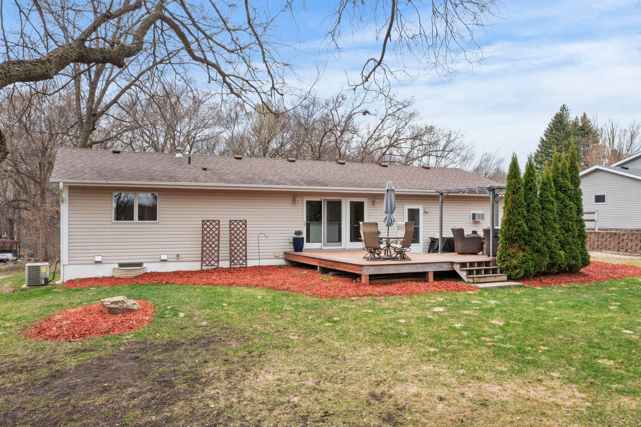 Walkout from kitchen to your private deck retreat.