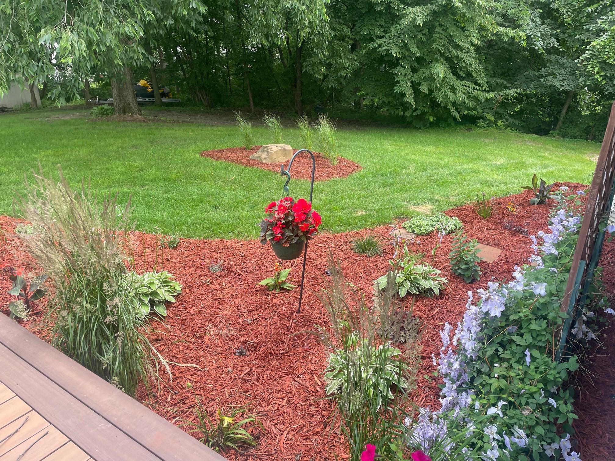 Thoughtfully landscaped with beautiful Perennials.