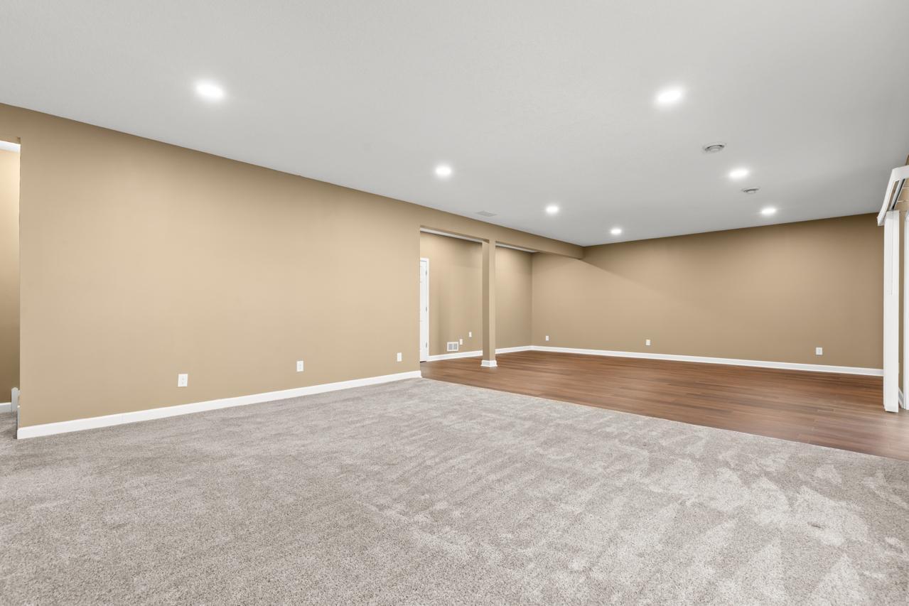Spacious family room—perfect for entertaining or relaxing