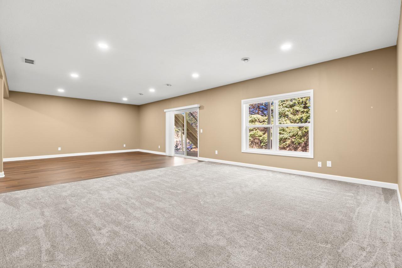 Finished walkout basement (August 2023)