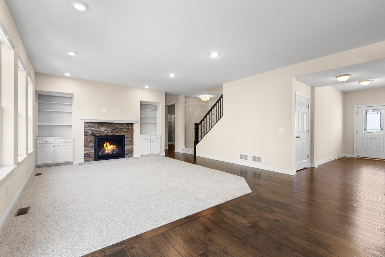 Gleaming hardwood floors throughout the main level