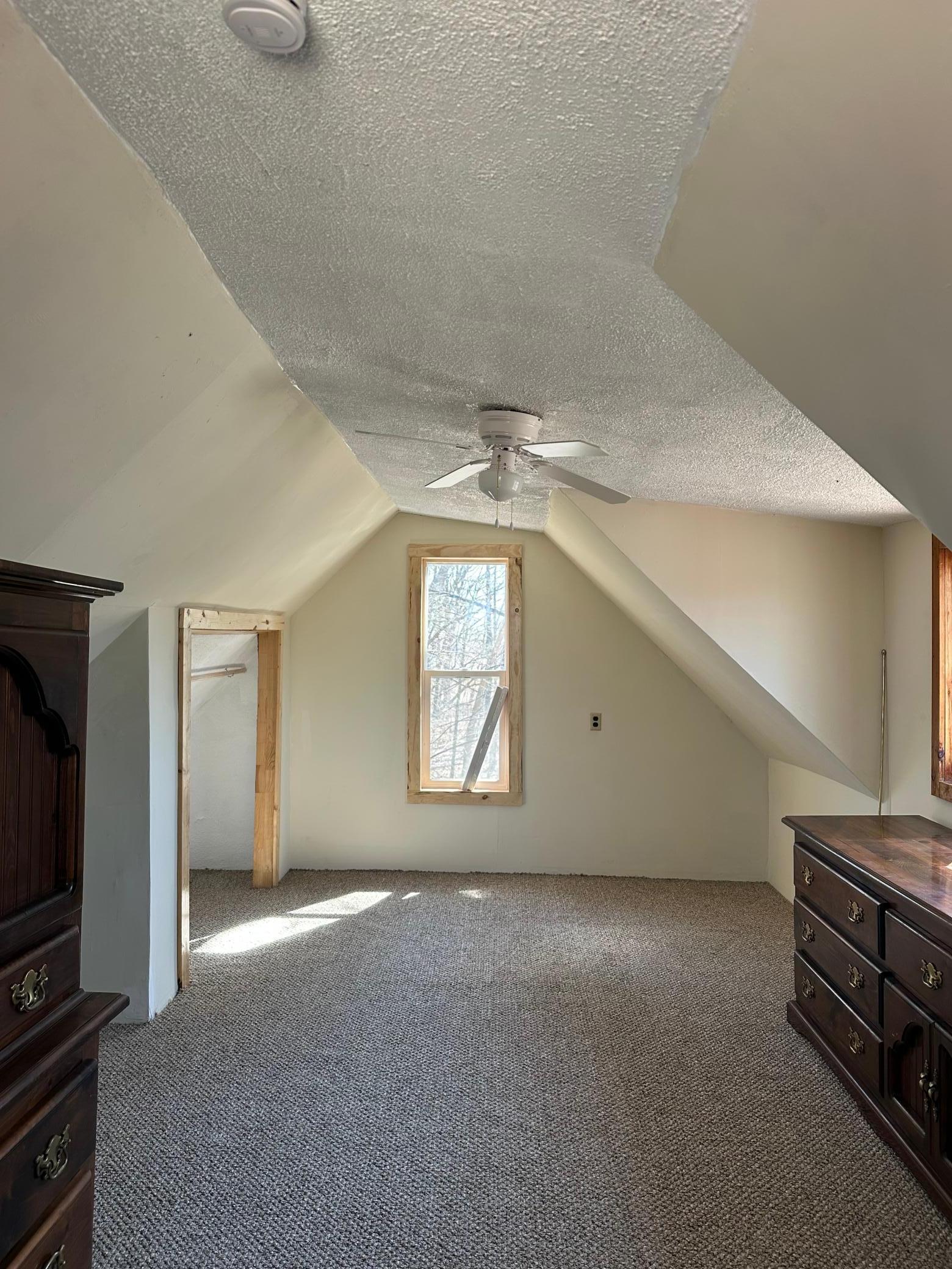 Large bedroom with natural light