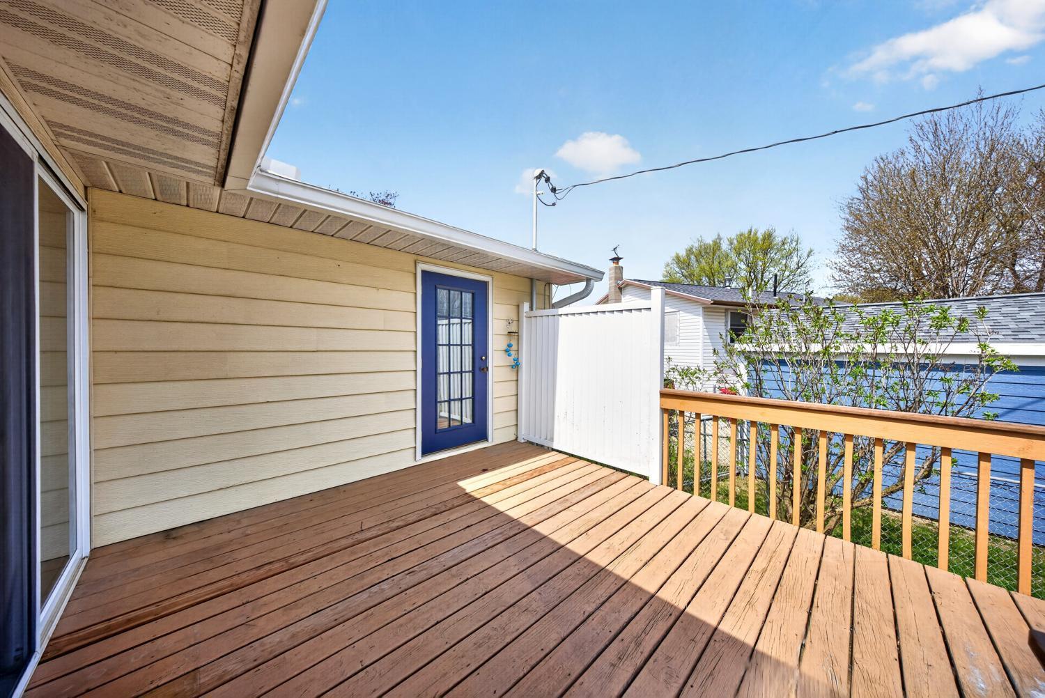 Deck off primary bedrm