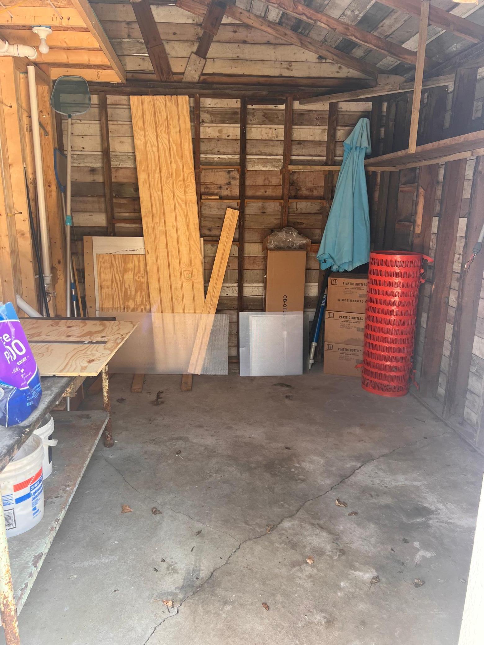 Storage Shed (Other 1/2 of Pool House)