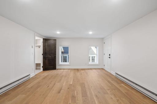 Main floor flex room with exterior access