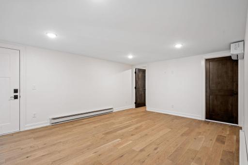Main floor flex room with exterior access