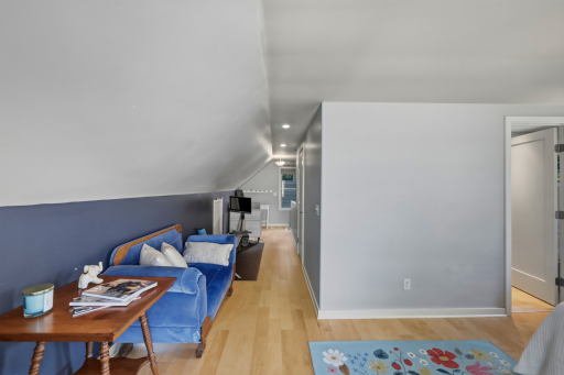 Spacious upper-level primary suite with newer maple hardwood floors, and a generous bonus area â room for a home office, workout space, reading nook, or lounge.