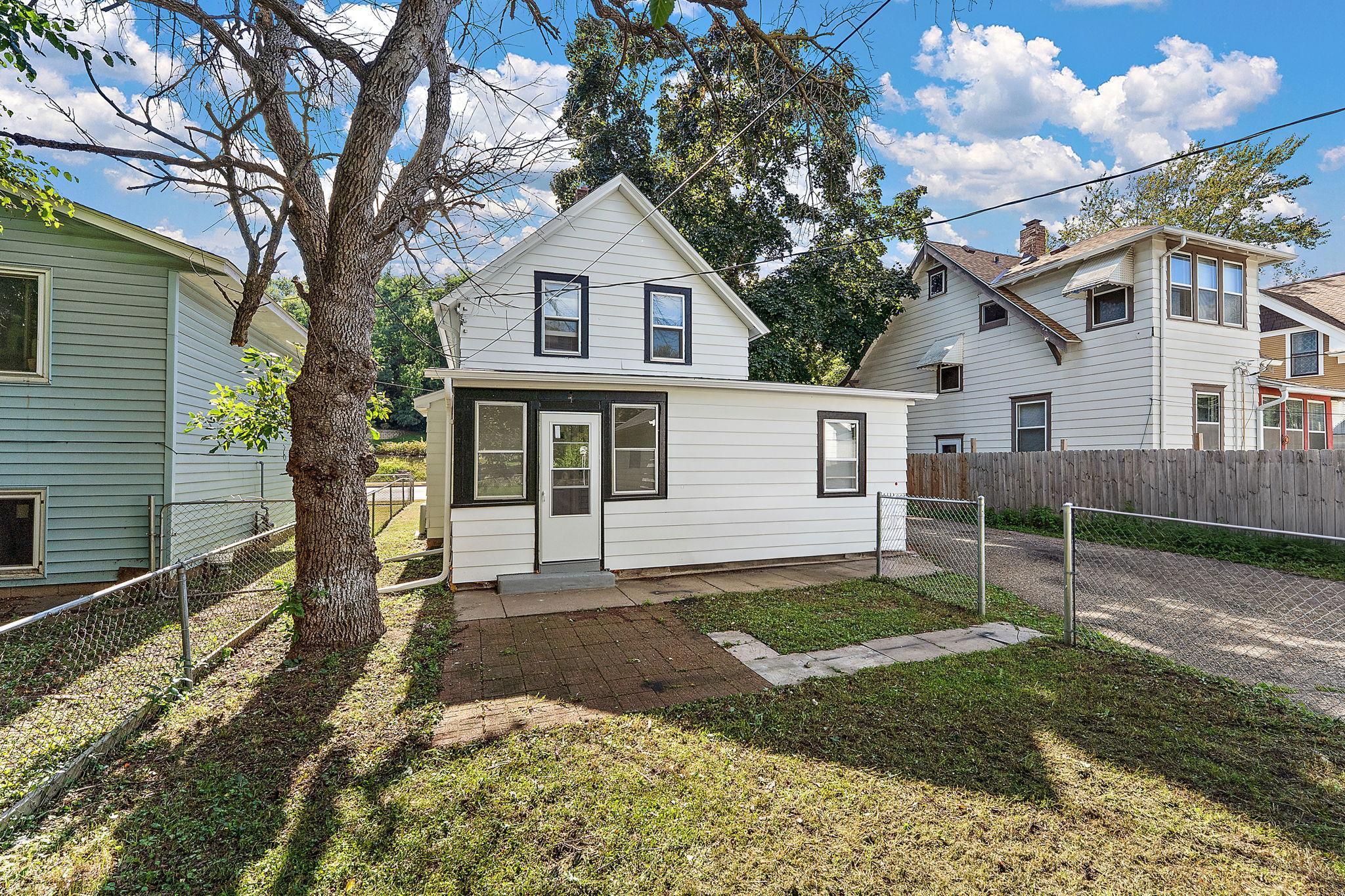Backyard porch and patio perfect for bbq and bonfire nights with friends and family