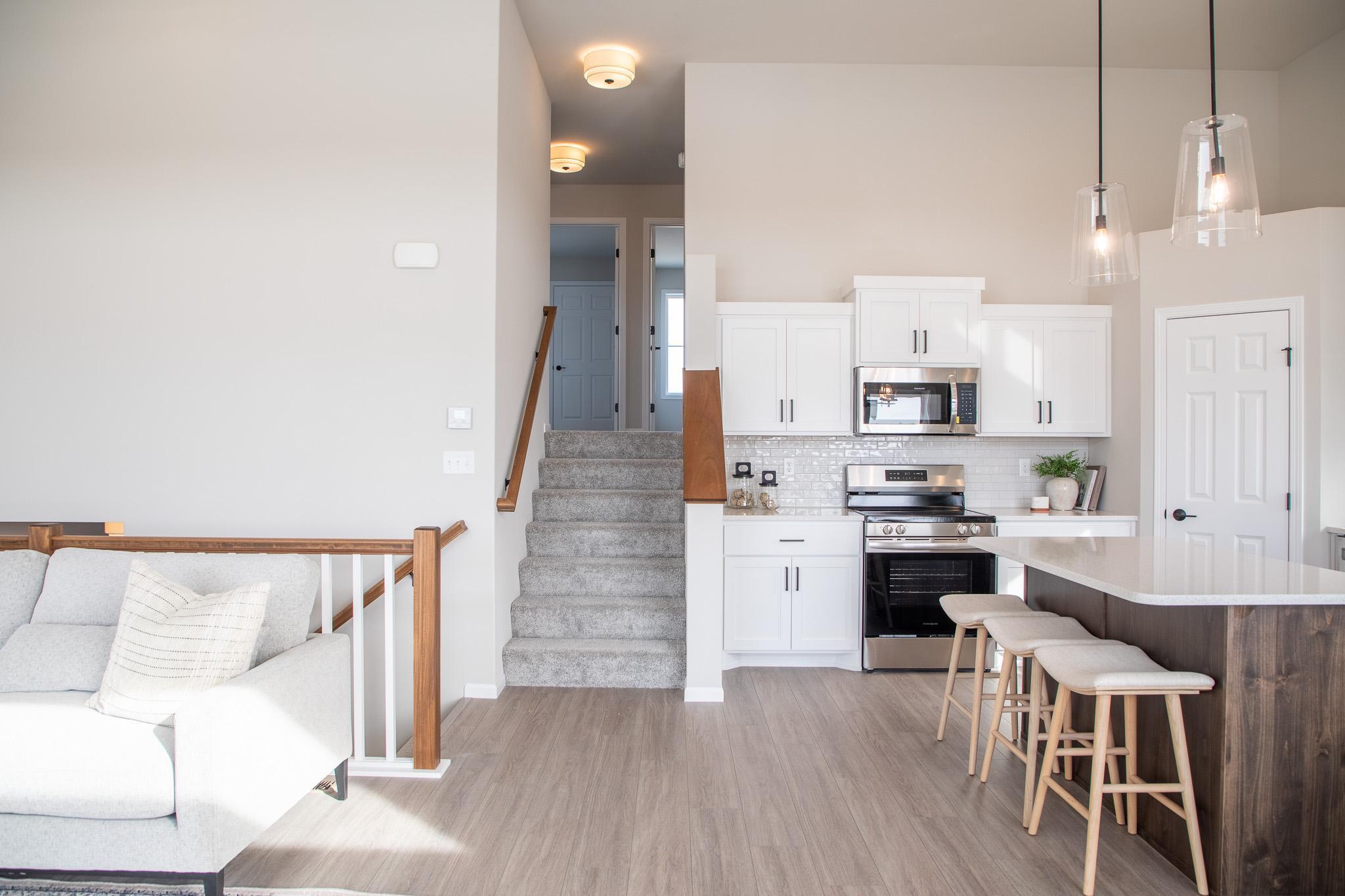 Stairs to upper level