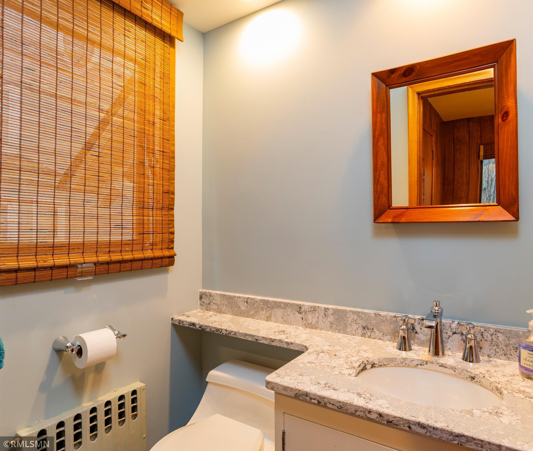 Main level powder room