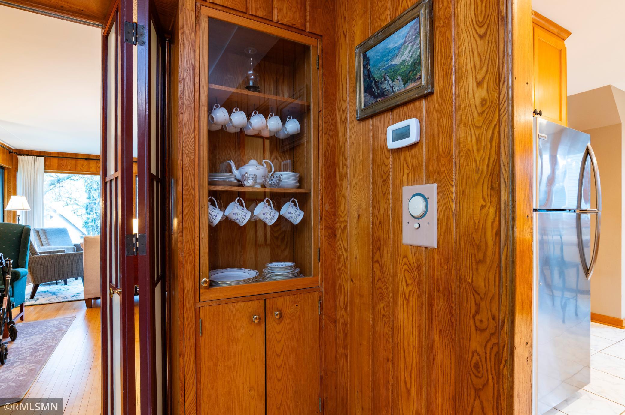 Dining room china cupboard