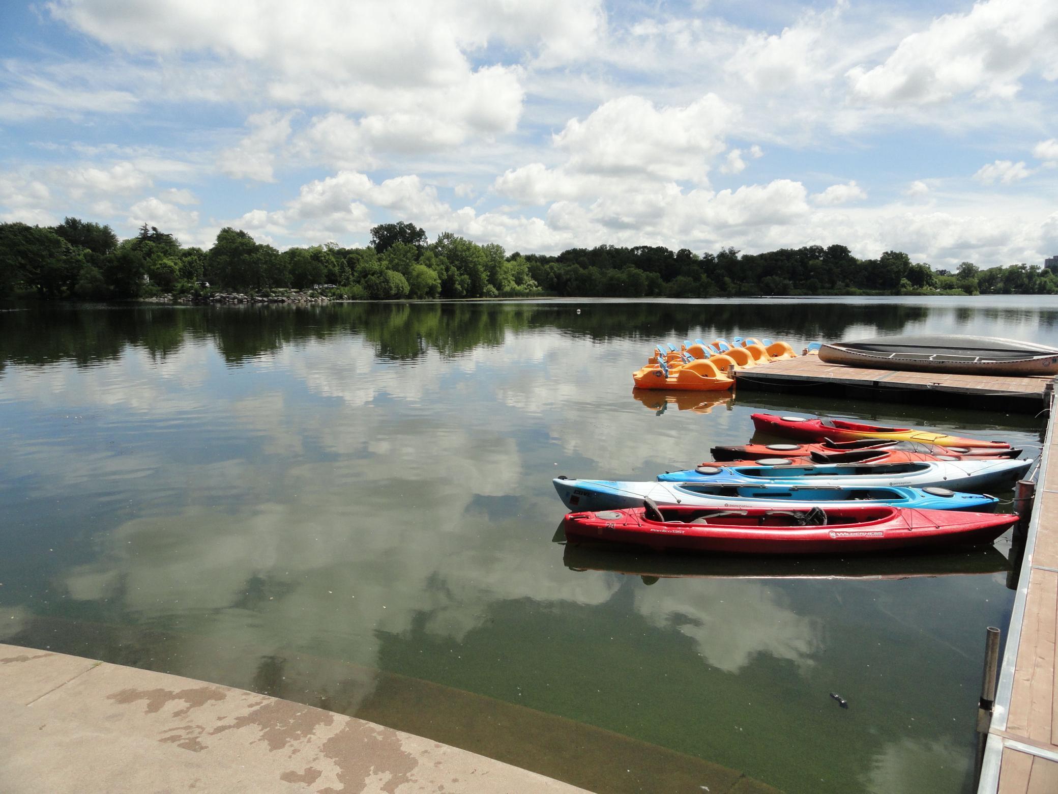 Como Water Craft Rentals, here is a way for you to glide across the lake as the sky is reflected from the calm waters.