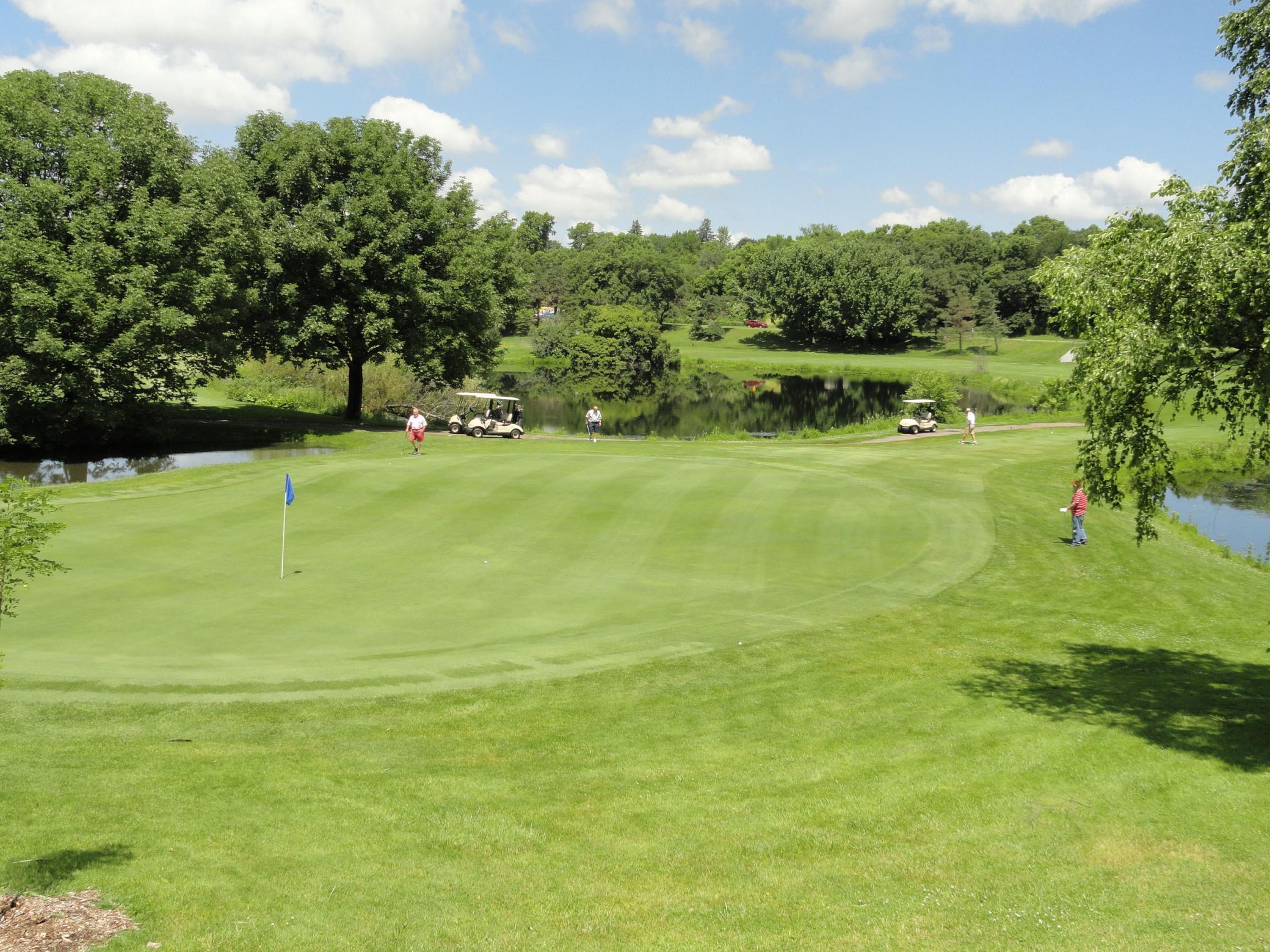 Nearby, two golf courses, yet neither one will land a golf ball in your yard.