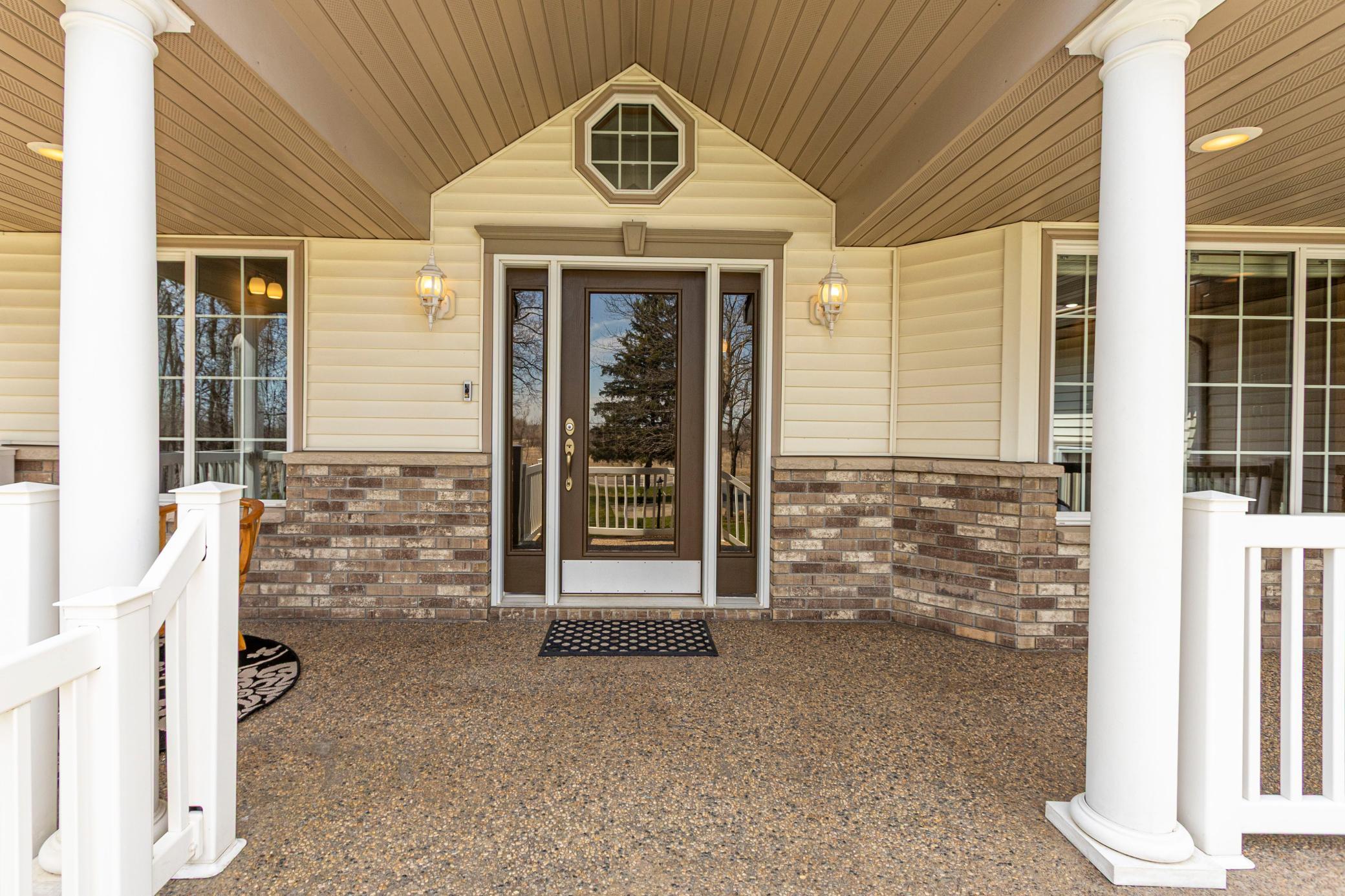 Front Entrance and covered porch