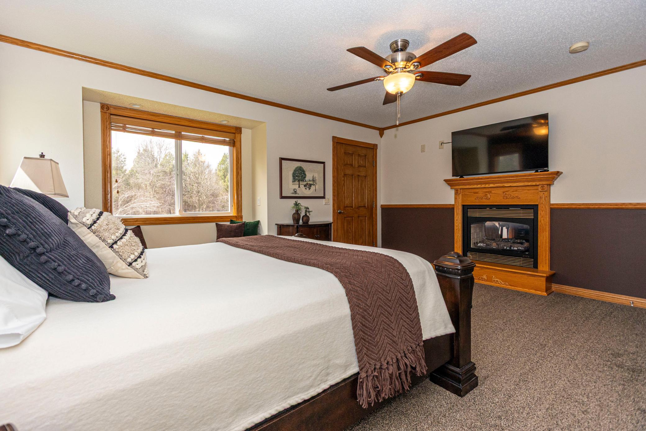 Fireplace in Primary