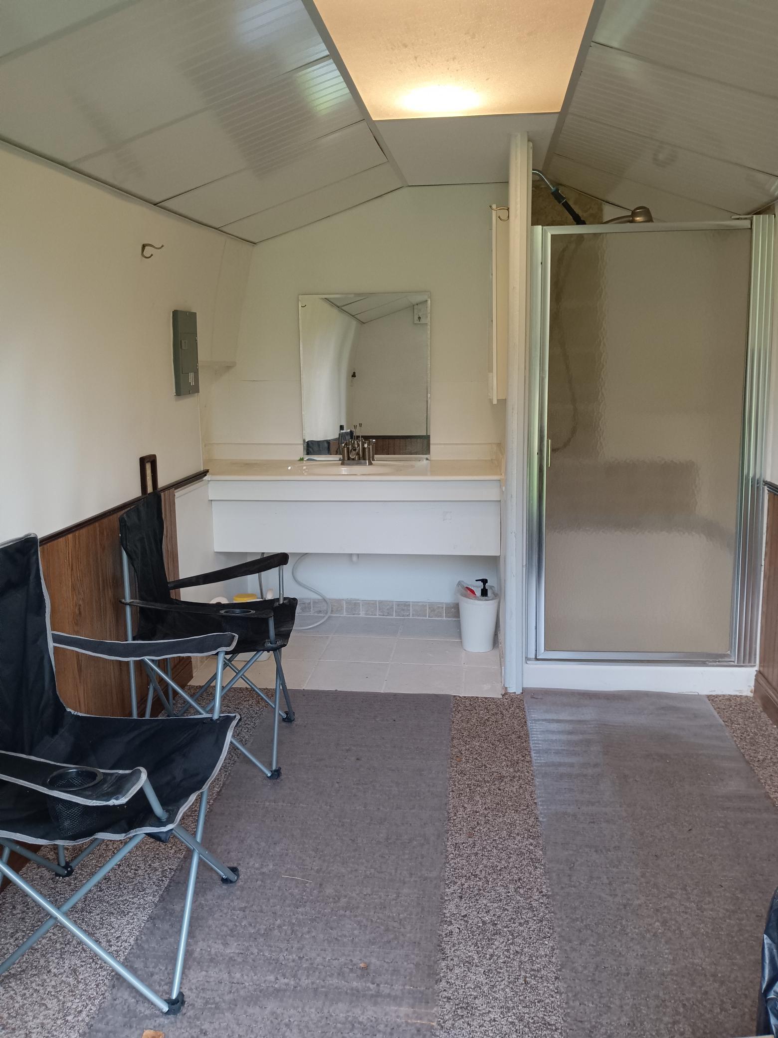 Shed Interior- Fully Functioning with Hot and Cold Water in Summer