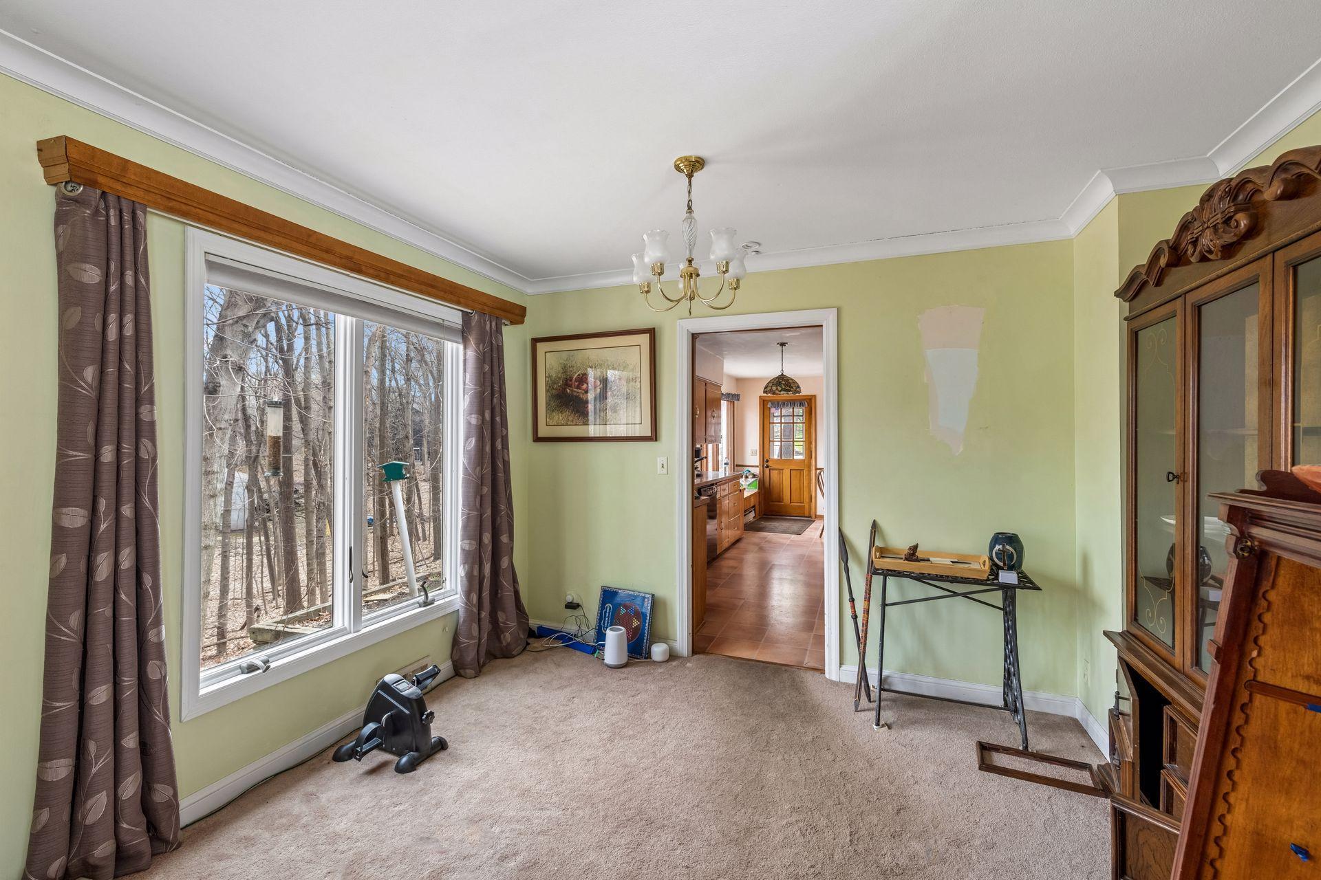 Formal dining room just off the kitchen