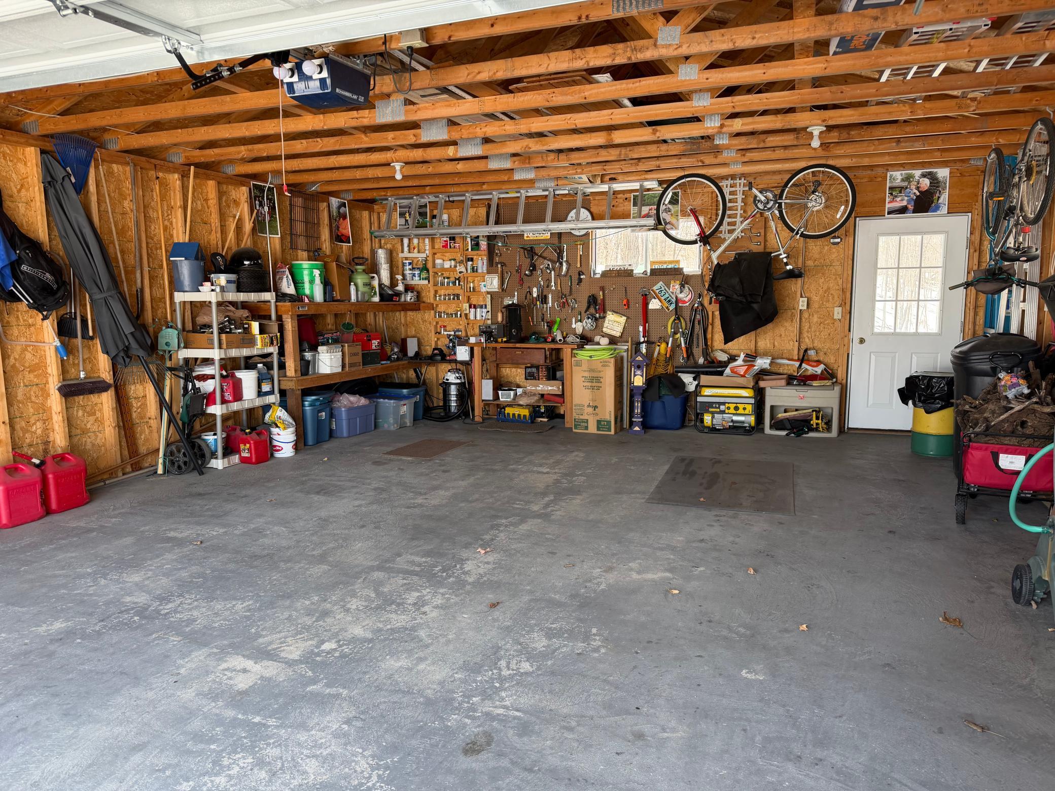 Garage items excluded